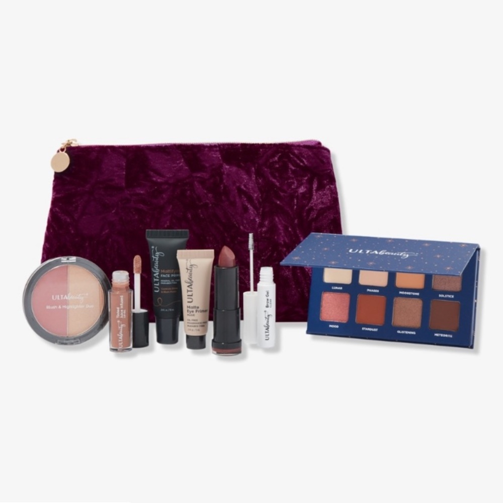 8 piece Ulta beauty makeup bag